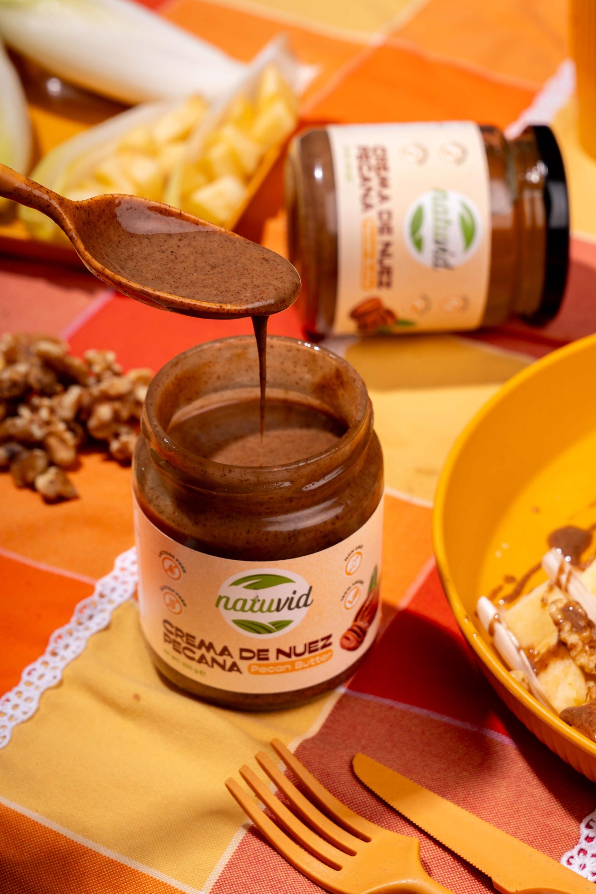 Crema de Nuez Pecana Natuvid | 100% NATURAL | 250gr | SIN GLUTEN | SIN LACTOSA | 100% VEGANA | NON-GMO_1