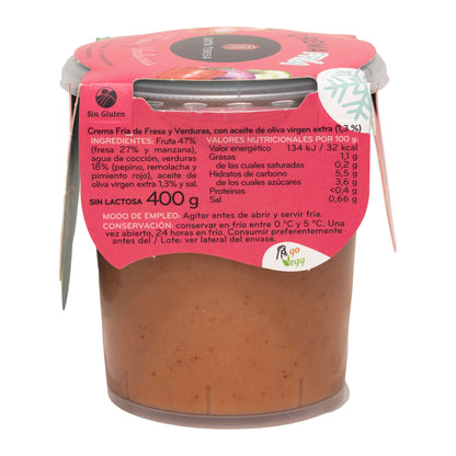Cremafría De Fresa Y Verduras. Una Combinación Perfecta De Verduras Y Frutas Para Tomar En Frío. 400g_1