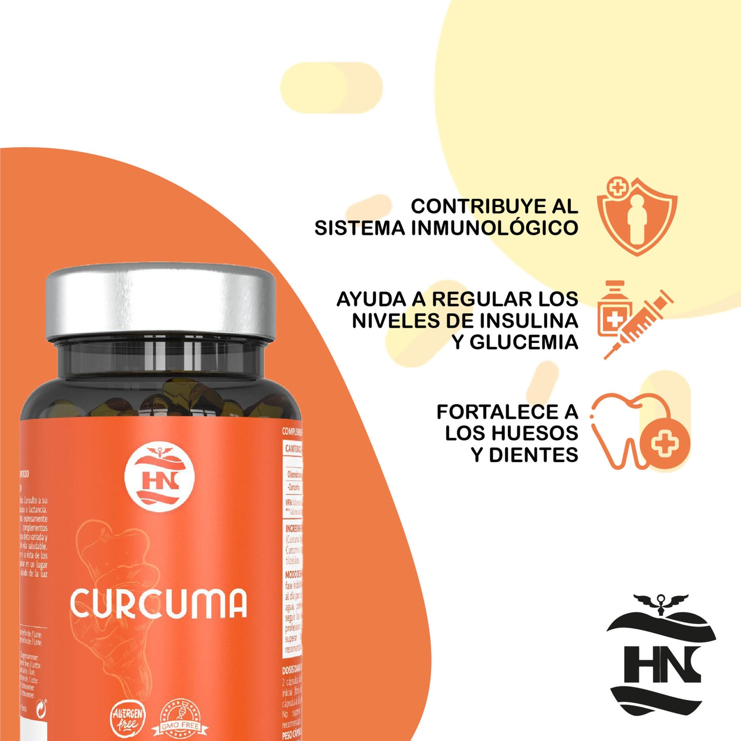 Curcuma En Capsulas Líquida De 575 Mg. 90 Cápsulas De Curcumina Micelada De Absorción Inmediata_3