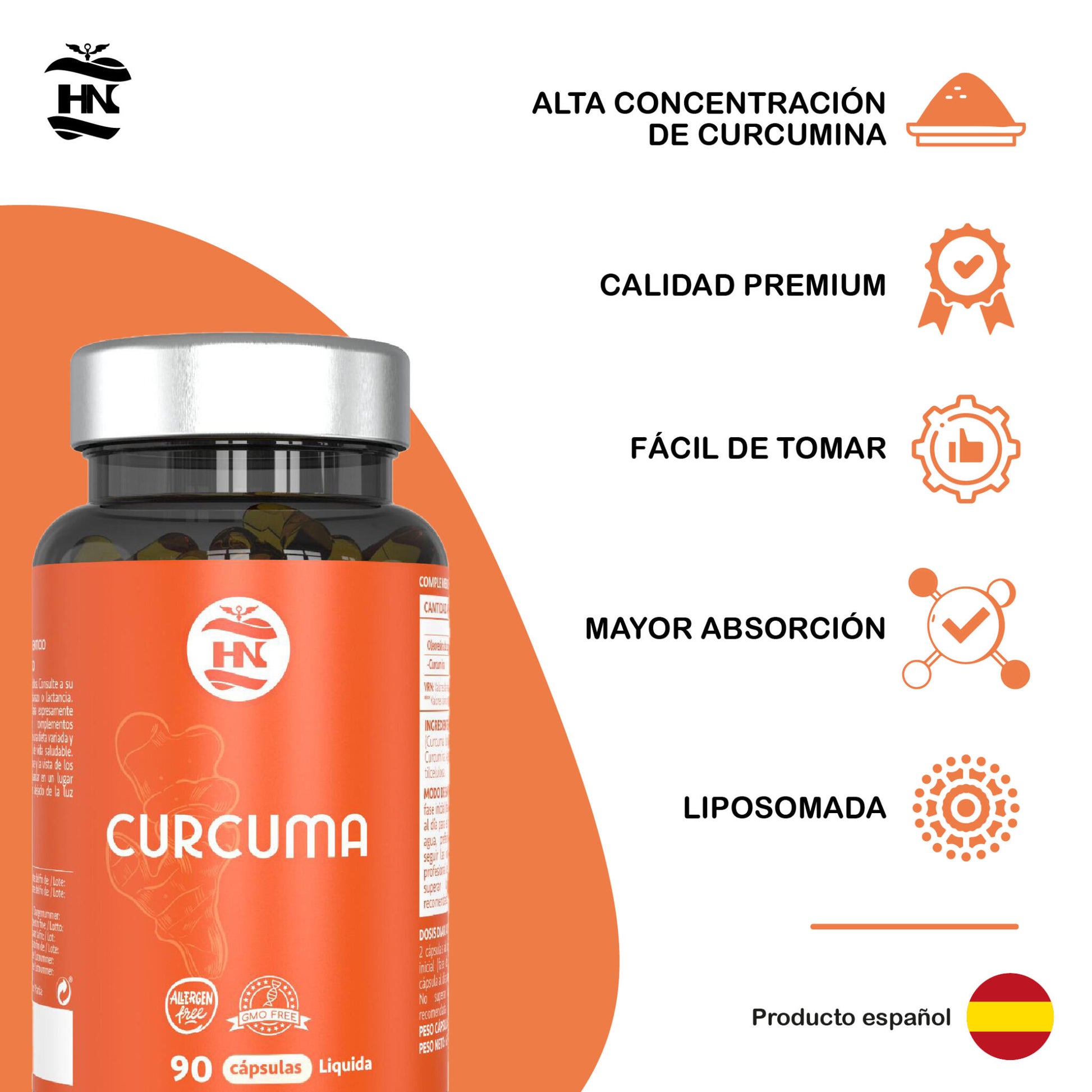 Curcuma En Capsulas Líquida De 575 Mg. 90 Cápsulas De Curcumina Micelada De Absorción Inmediata_1