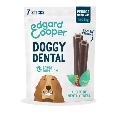 Dental de fresa y menta para perro adulto Edgard &amp; Cooper 175 g