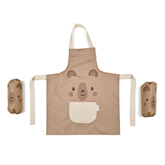 Delantal Impermeable Infantil Con Mangas 60x50 Cm Teddy Bear_0