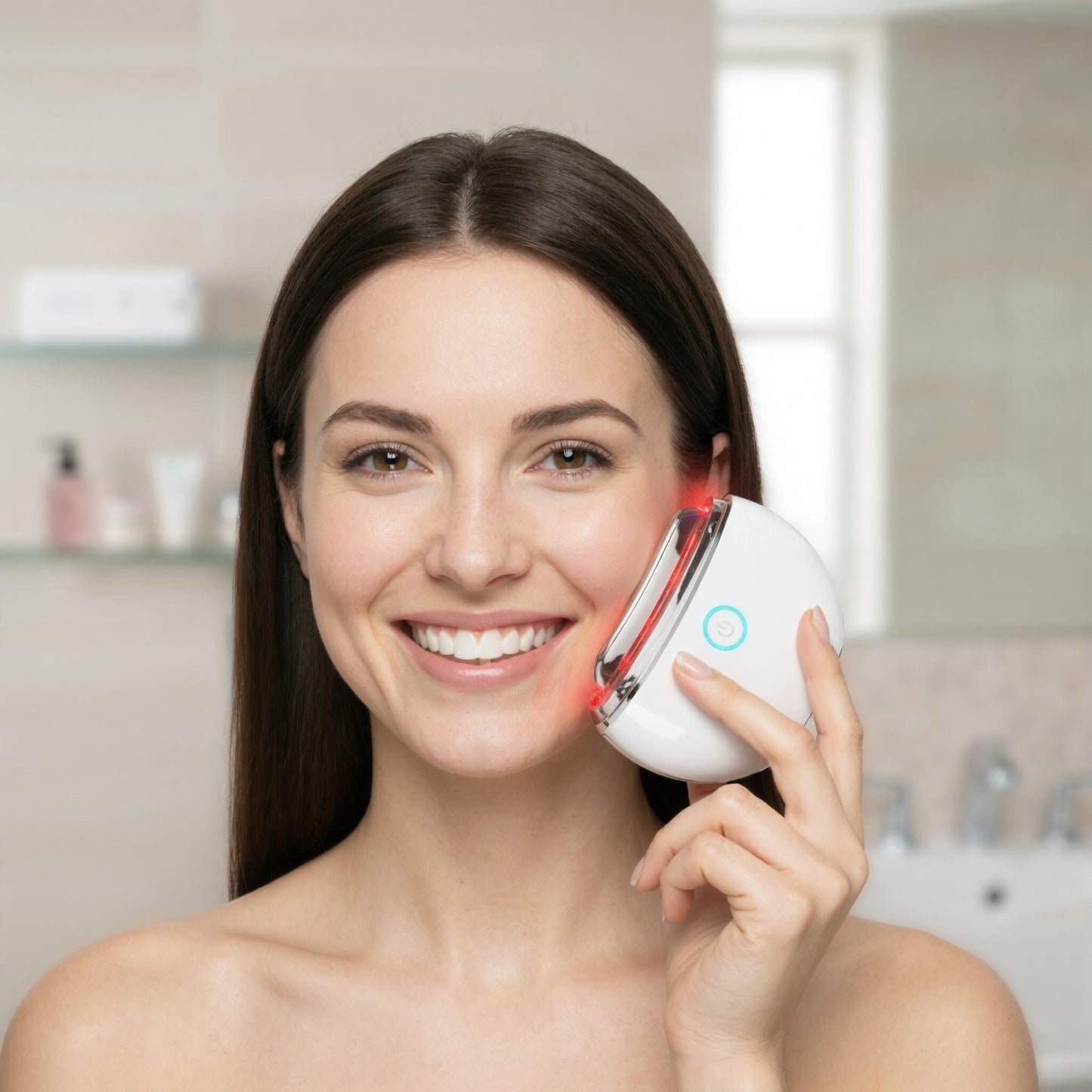 Dispositivo De Masaje Gua Sha Eléctrico Facial Y Corporal – Vibraciones, Calor Y Luz Roja_2