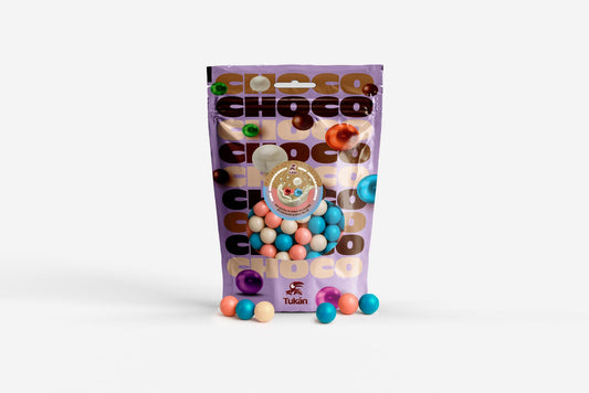 Doypack Mini Chococranch Blancas Deluxe Rosa + Perla + Azul 140g_0