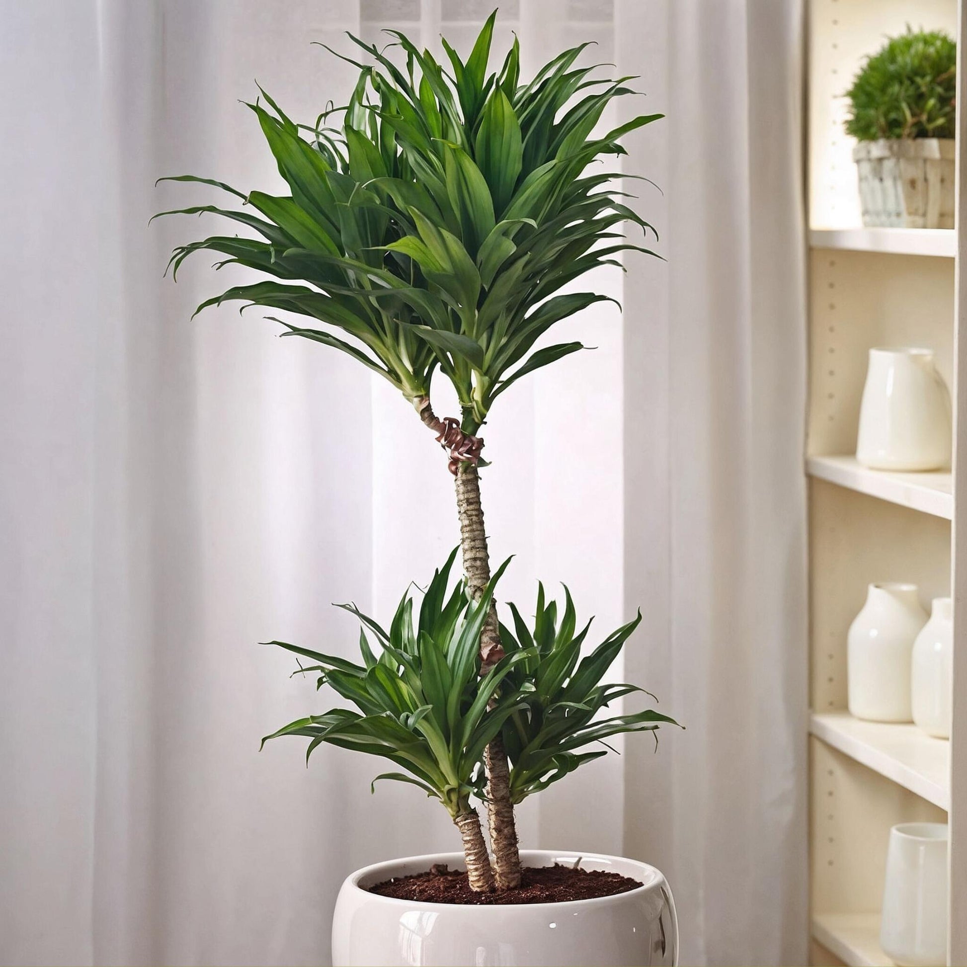 Drácena - 2 Pzs - Dracaena Surculosa - Altura 50-65cm - ⌀17cm_1