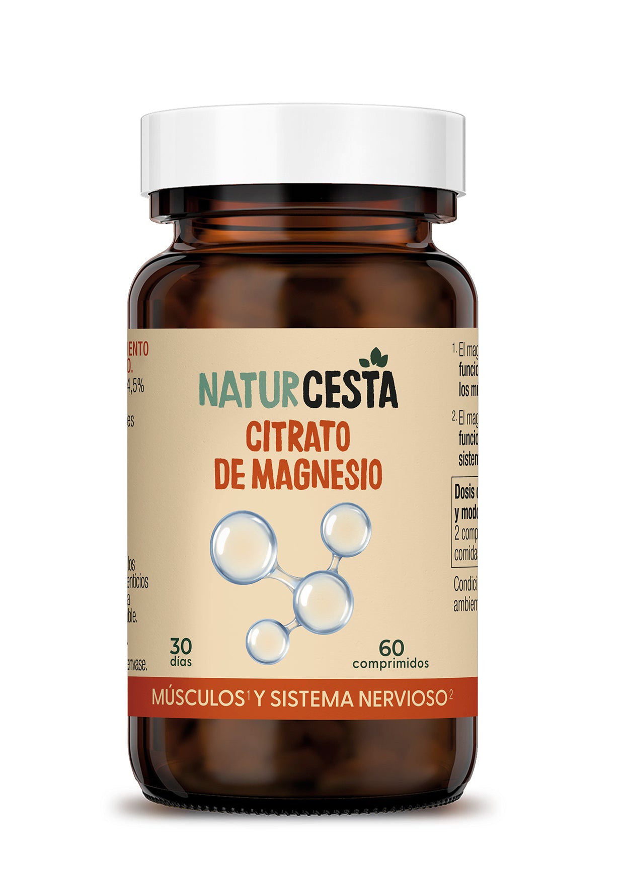 Citrato de Magnesio Naturcesta 60 Comprimidos