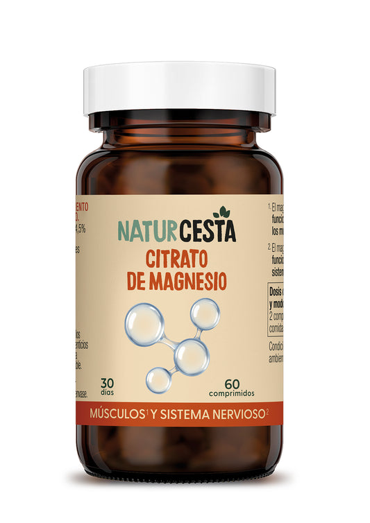 Citrato de Magnesio Naturcesta 60 Comprimidos