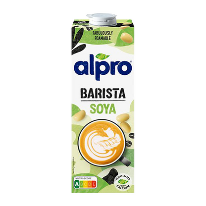 Pack 8x Bebida de Soja Barista sin gluten Alpro 1 Litro