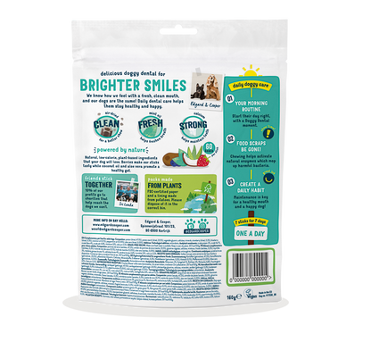 Dental de fresa y menta para perro adulto Edgard &amp; Cooper 175 g
