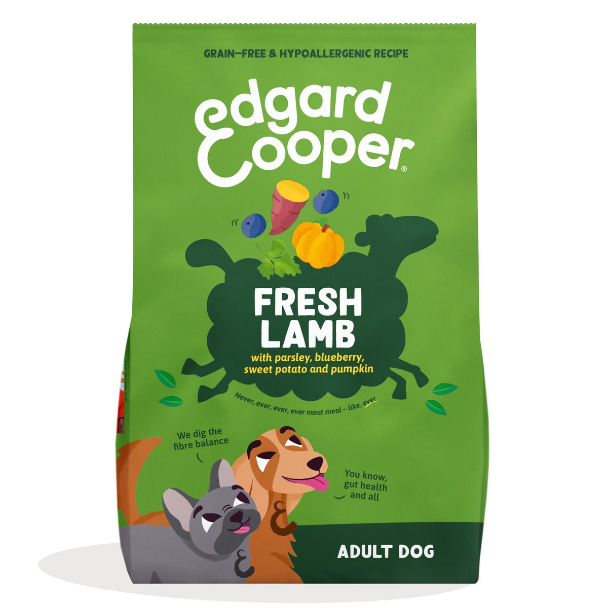 Pienso para perros Cordero Edgard & Cooper 1 Kg