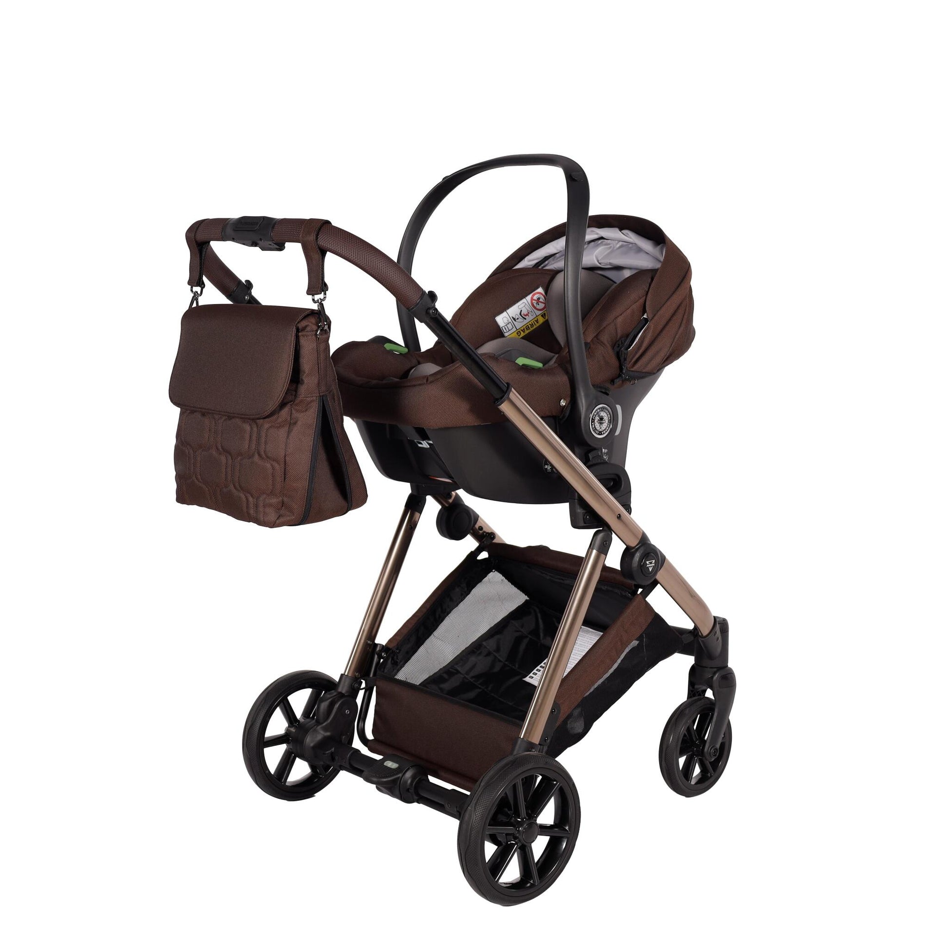 Elegant Cochecito De Bebé Duo Marron_4