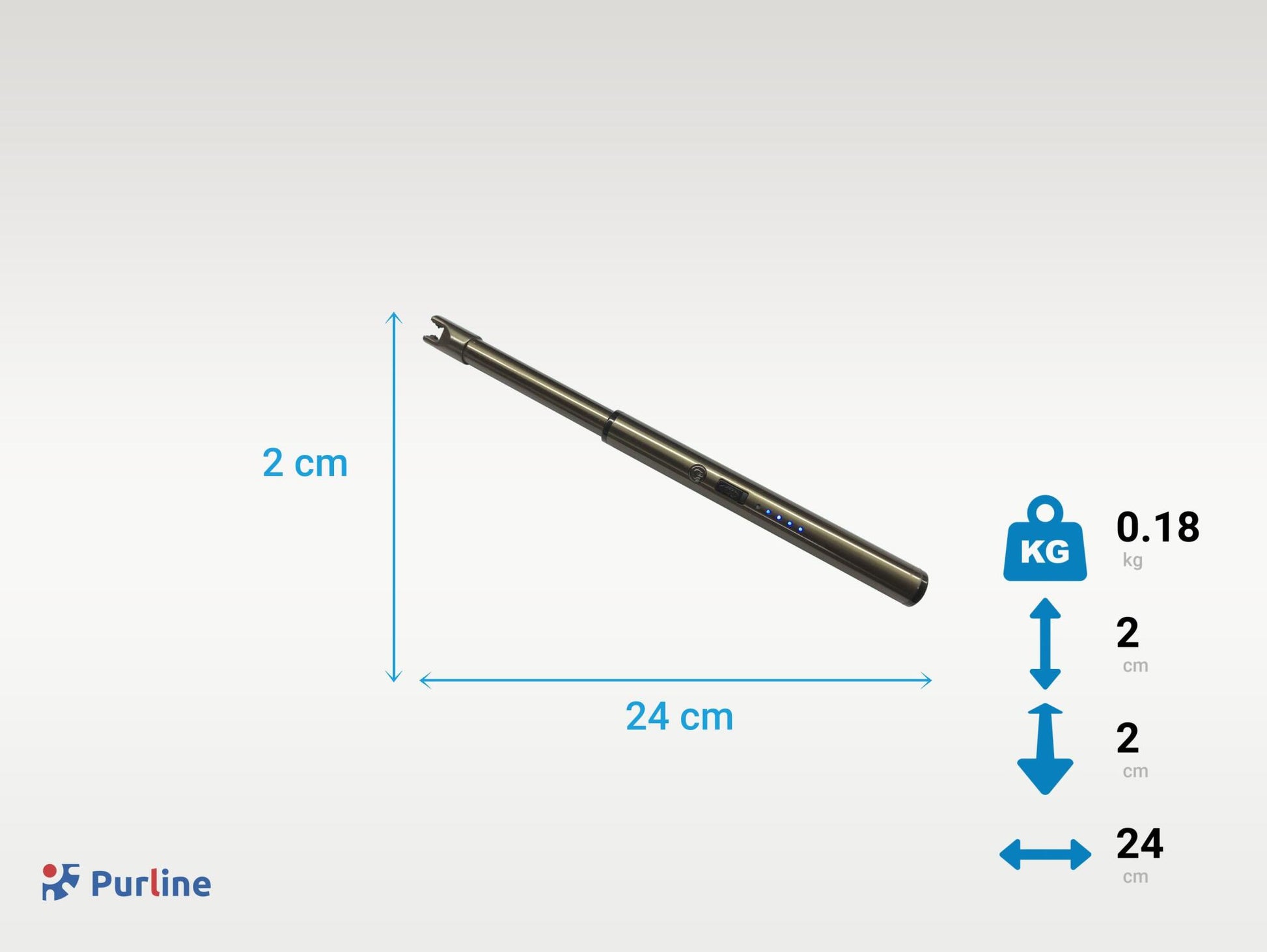 Encendedor Eléctrico Negro Para Chimeneas De Leña O Etanol Fpl Usb B Purline_2