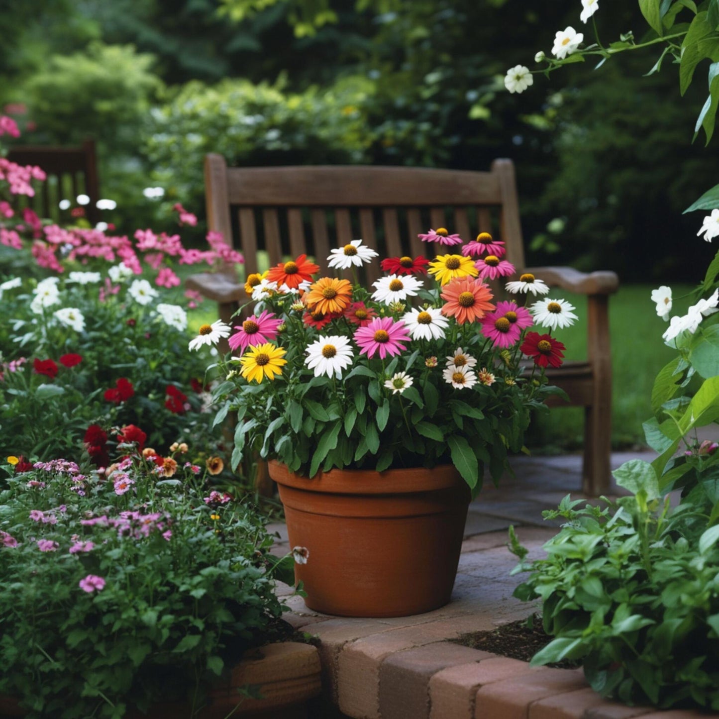 Equinácea - 6 Pzs - Echinacea Mix - Cepellones_1