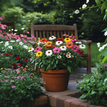 Equinácea - 6 Pzs - Echinacea Mix - Cepellones_1