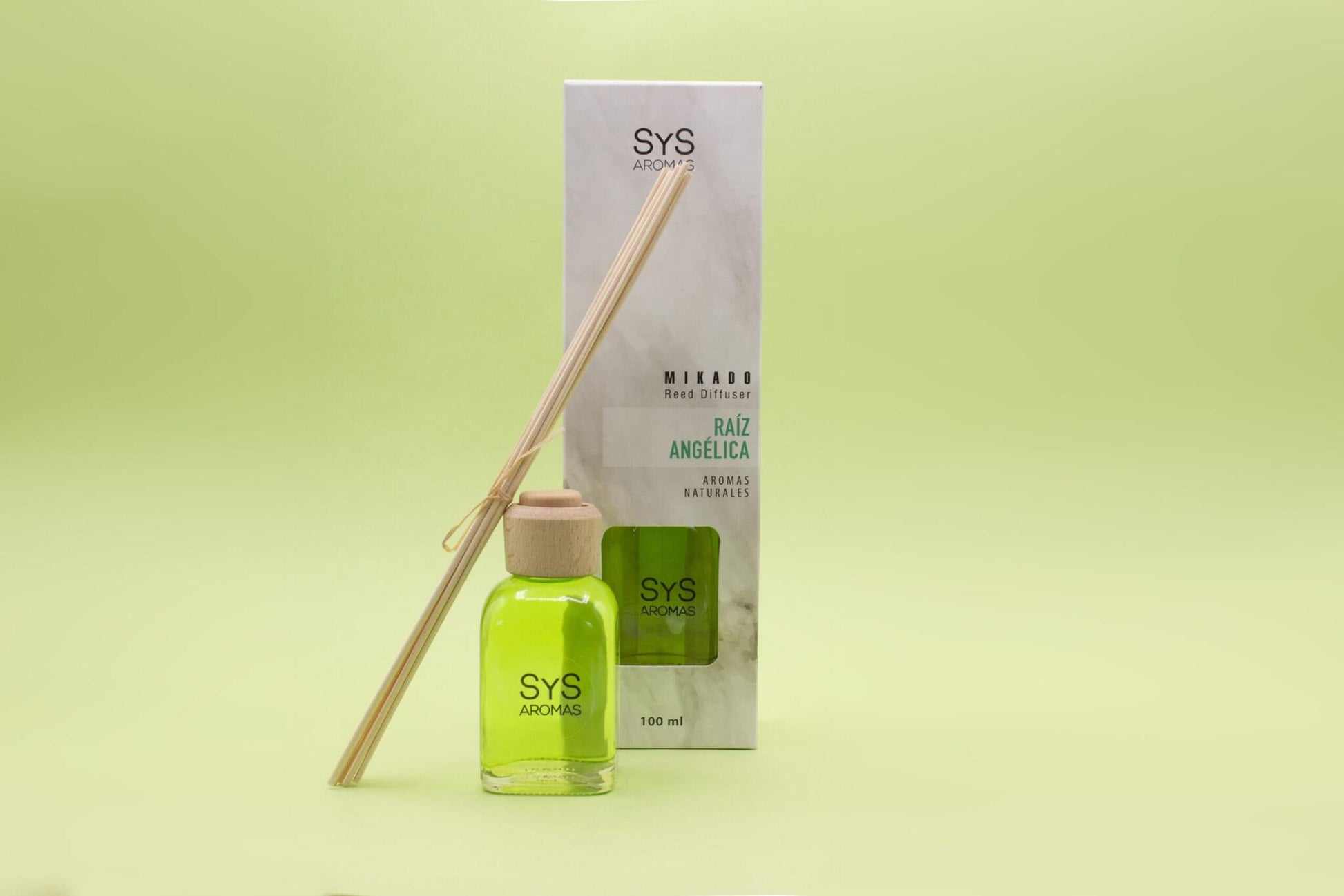 Estuche Ambientador Mikado Raíz de Angélica 100 ml | Difusor de Varillas | Fragancia Herbal y Elegante_2