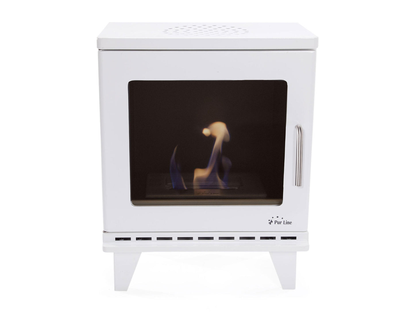 Estufa De Etanol Diseño Cuadrado En Acero Blanco Y Puerta De Cristal Templado Thesis Purline_4