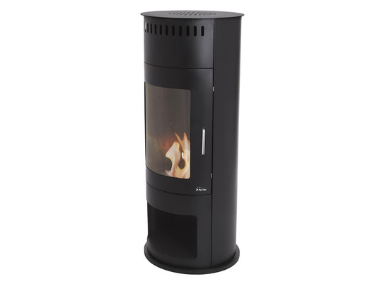 Estufa De Etanol En Acero Negro Con Puerta De Cristal Templado Bestfire B Purline_0