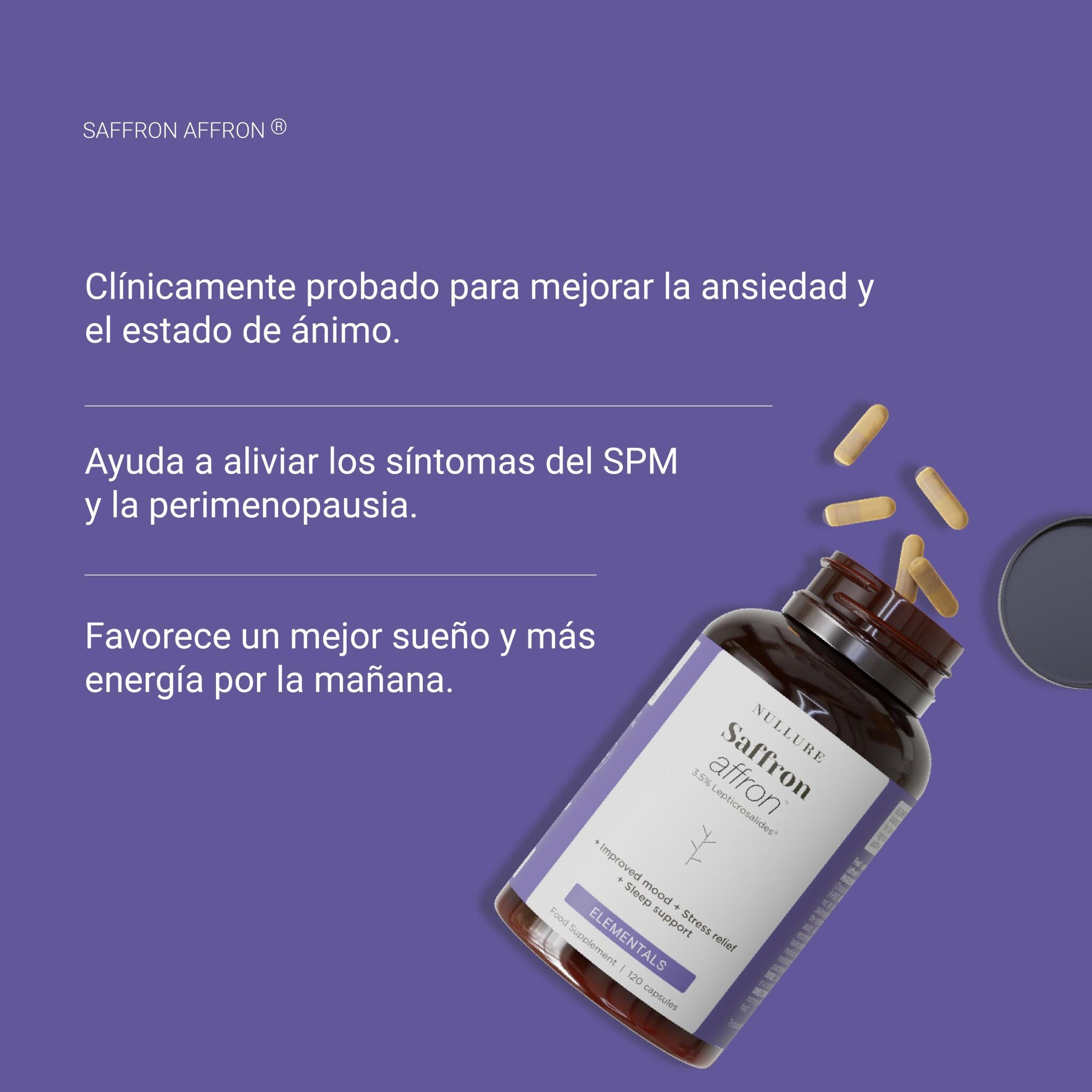 Extracto de Azafrán español affron® – estado de ánimo, estrés, ansiedad y sueño reparador (120 cápsulas)_1