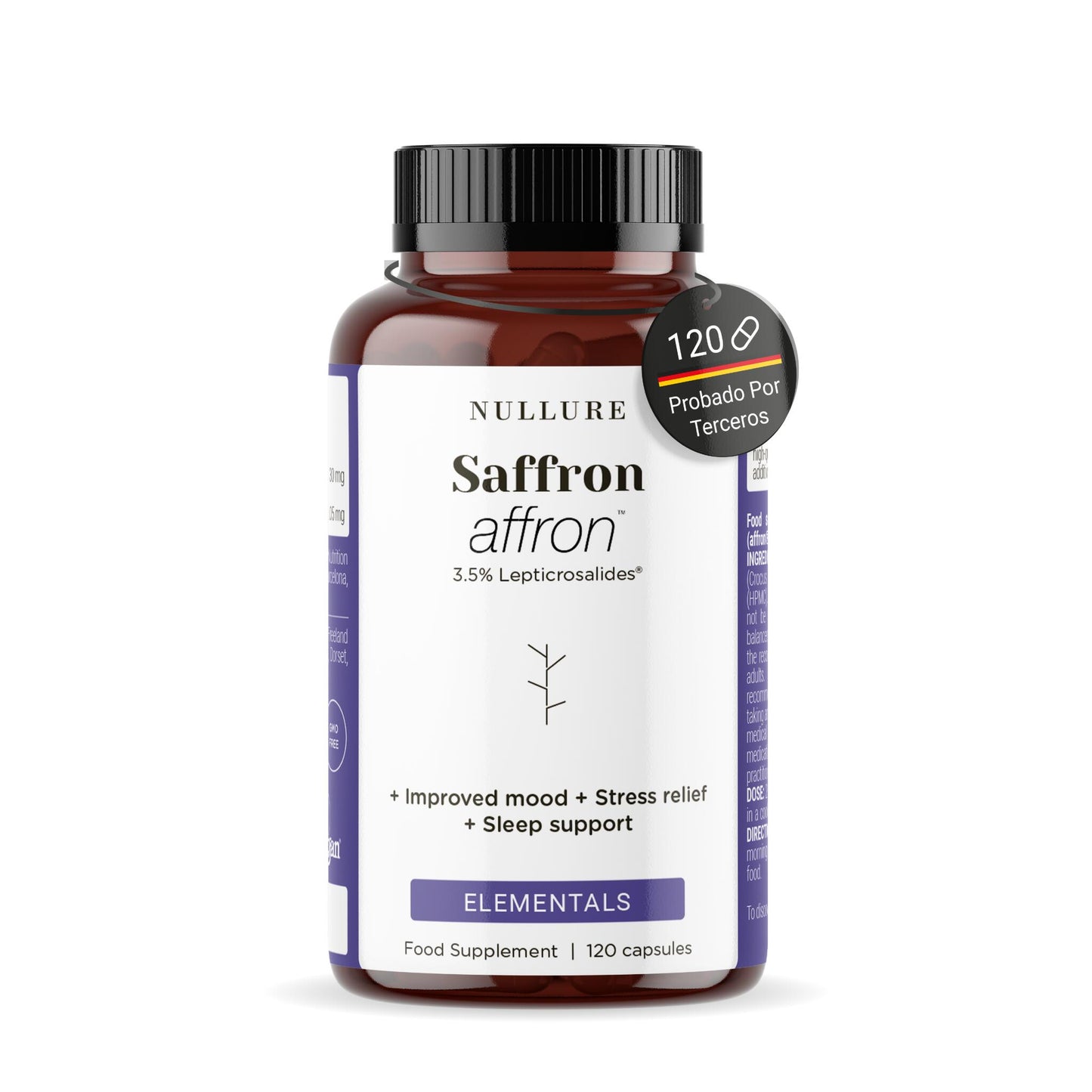 Extracto de Azafrán español affron® nullure – estado de ánimo, estrés, ansiedad y sueño reparador (120 cápsulas)_0