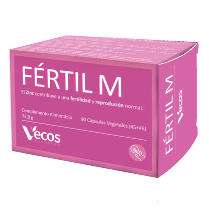 Fértil M Vecos 45+45 Cápsulas | Fertilidad Femenina, Preconcepción Y Regulador Hormonal | Inositol Y Folato_0