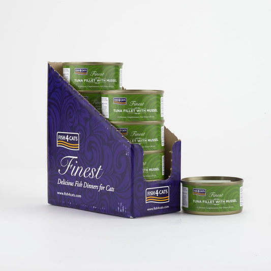 Fish4cats Filete Para Gato – Atún Con Mejillón 70 G (pack De 10)_0