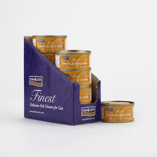 Fish4cats Filete Para Gato – Atún Con Queso 70 G (pack De 10)_0