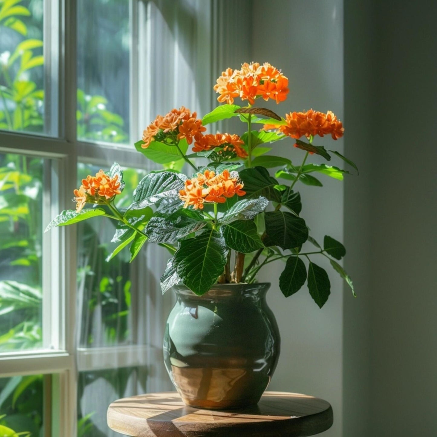 Flor De Fuego - 2 Pzs - Crossandra 'fortuna' - Altura 20-30cm - ⌀13cm_1
