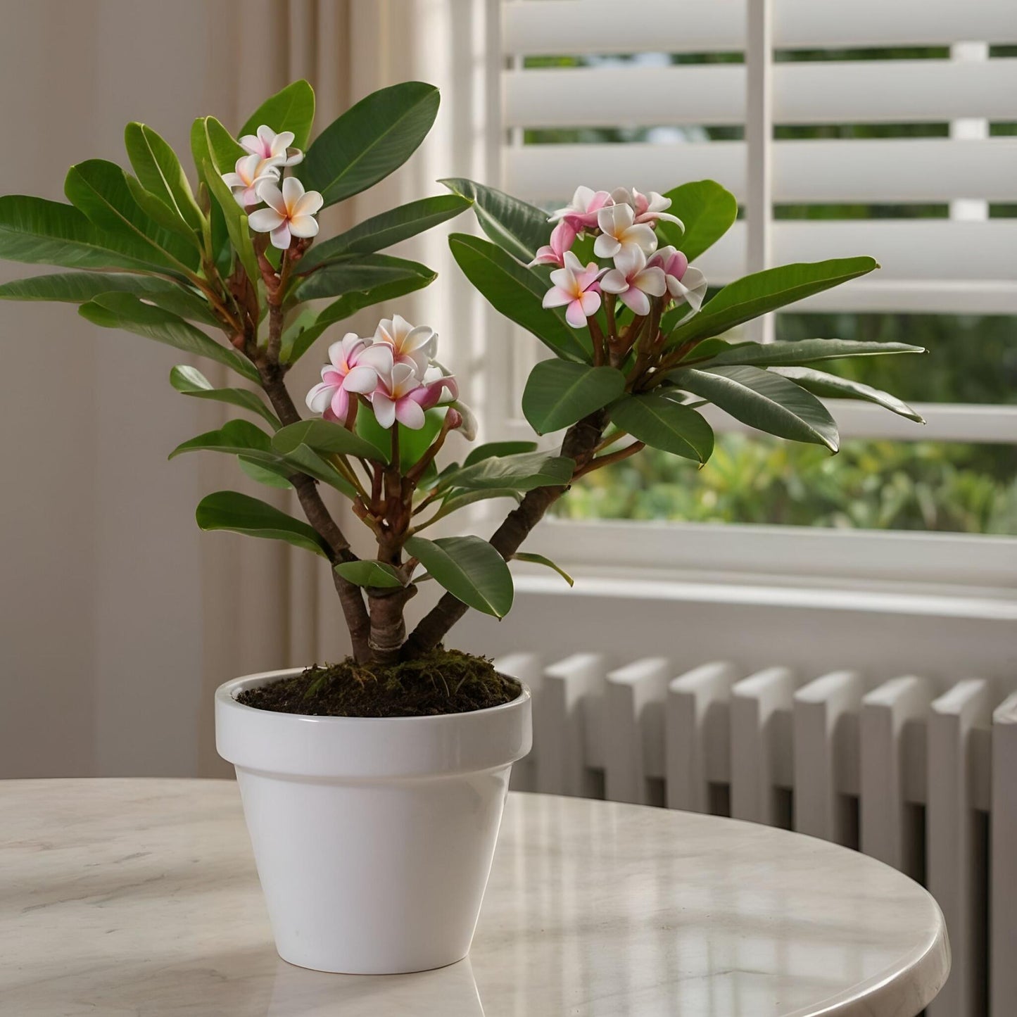 Frangipani + Alimento Vegetal - Plumeria Rubra 'hawaii' - Altura 45-55cm - ⌀17cm_1