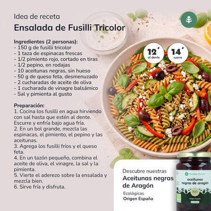 Fusilli tricolor ECO Planeta Huerto 500 g