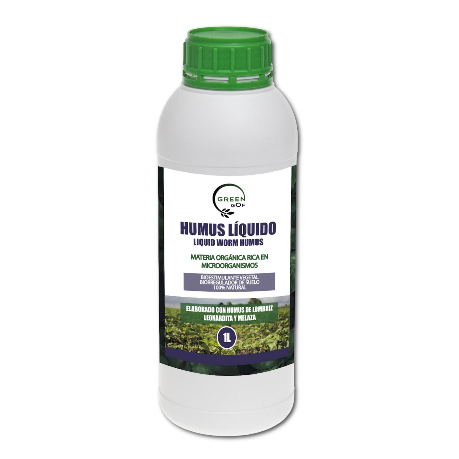 GREEN GOF Humus Líquido De Lombriz Premium 1l. Enriquecido Con Leonardita Y Melaza. Fertilizante Rico En Microorganismos_0