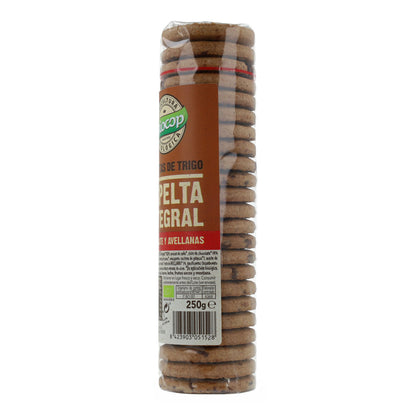 Galleta Trigo Espelta Integral con Chocolate y Avellanas Bio Biocop 250 g