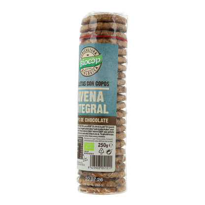 Galletas Copos de Avena Integral con Chips de Choco BIO Biocop 250 g