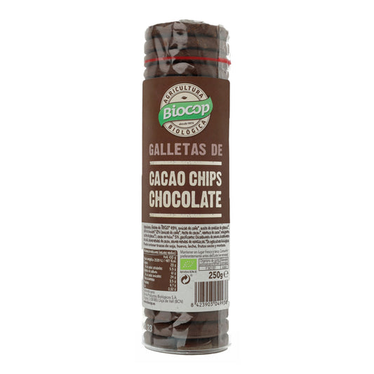 Galletas de Cacao con Chips de Chocolate Bio Biocop 250 g