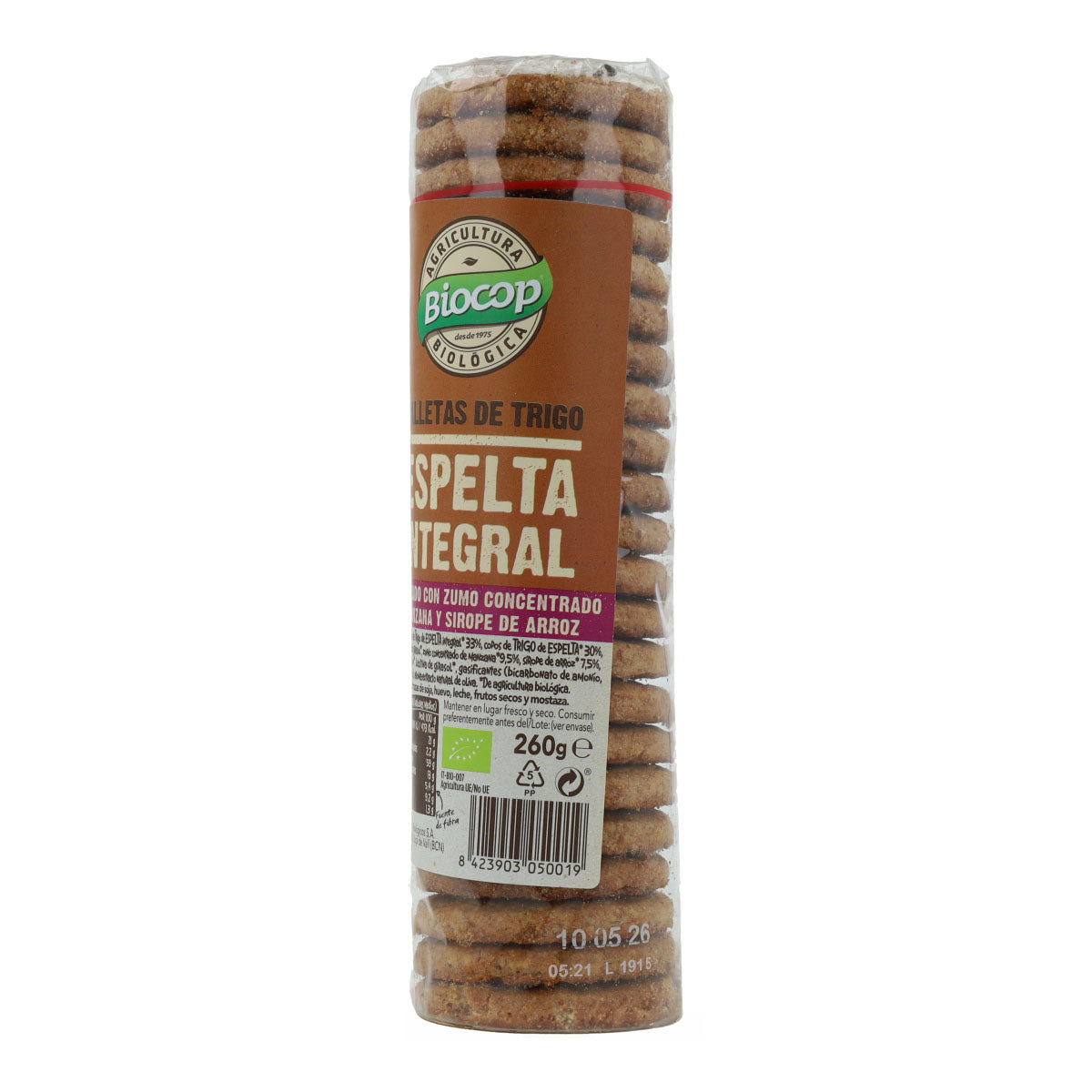 Galletas de Espelta Integral Biocop 250 g