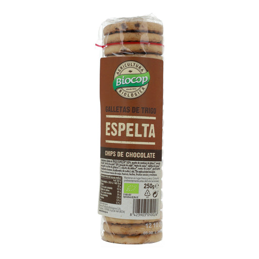 Galletas de Espelta con Chips de Chocolate Bio Biocop 250 g