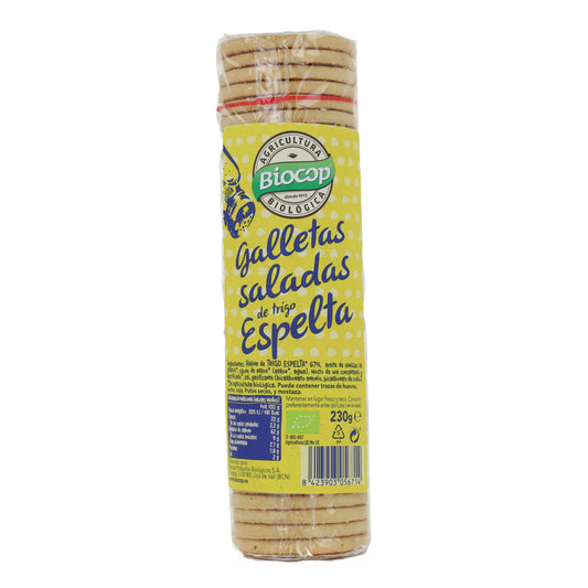 Galletas Saladas de Trigo Espelta BIO Biocop 250 g