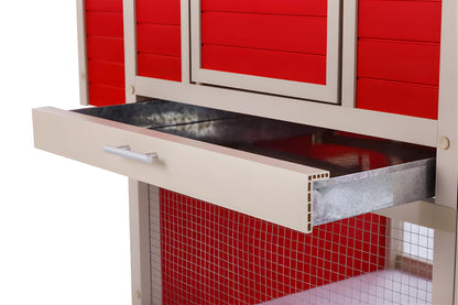 Gallinero Sonora Con Parque Para Exterior Capacidad 4-5 Aves - Ecoflex Material Sostenible Y Duradero. Fácil Montaje_3