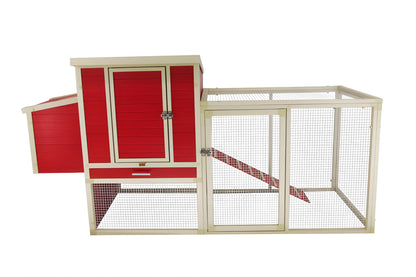 Gallinero Sonora Con Parque Para Exterior Capacidad 4-5 Aves - Ecoflex Material Sostenible Y Duradero. Fácil Montaje_1