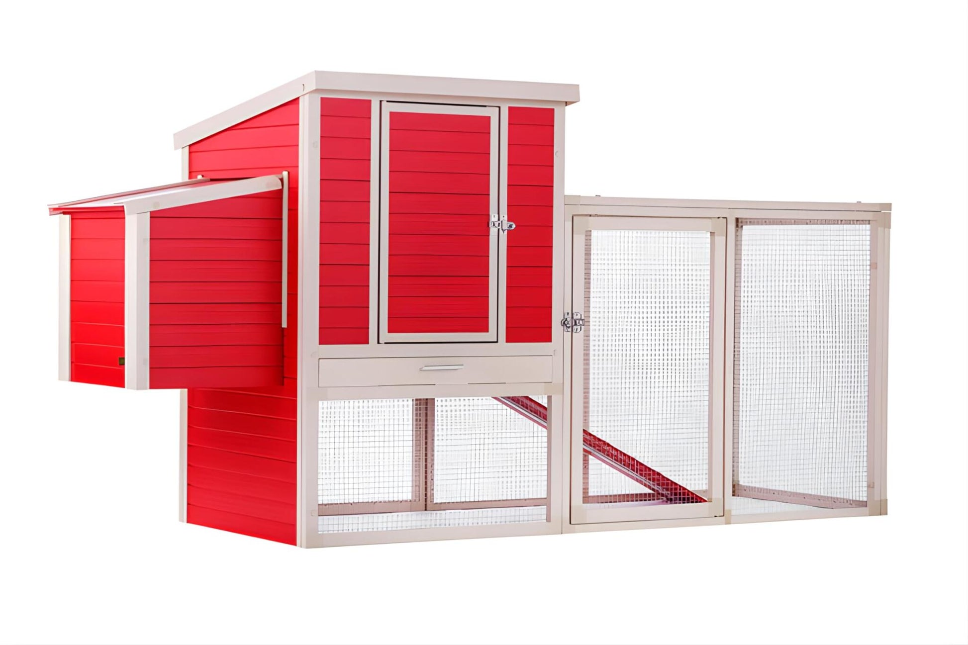 Gallinero Sonora Con Parque Para Exterior Capacidad 4-5 Aves - Ecoflex Material Sostenible Y Duradero. Fácil Montaje_2