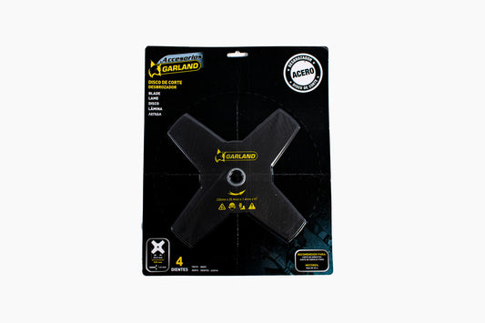Garland - 7100230144 Disco Desbrozar - Cuchilla Para Trabajos De Desbroce Y Corte De Hierba Resistente Y Matorrales D.int:25,4mm, D. Ext: 230mm_0
