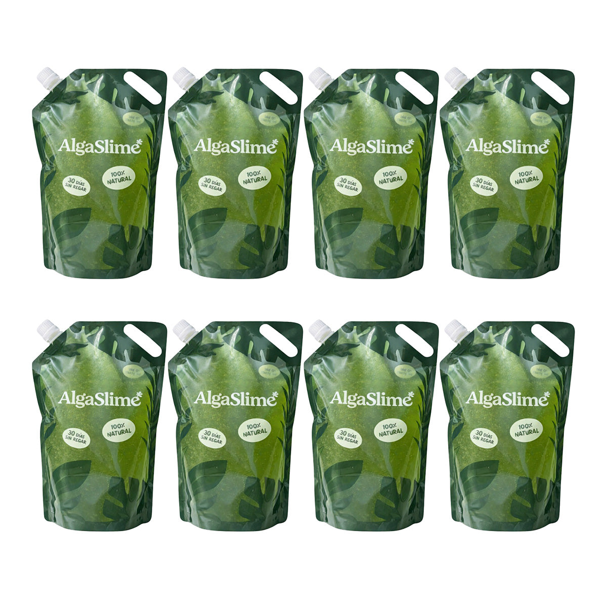 Pack 8x Gel de Riego para Plantas con Microalgas Vivas AlgaSlime 1l