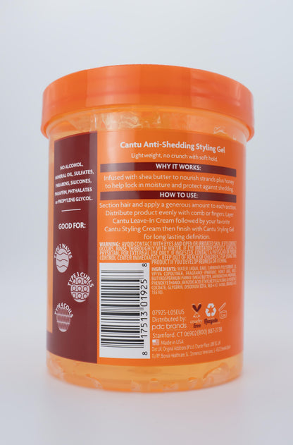 Gel Estilizador Fijación Máxima Anti-shedding For Natural Hair Cantu 524g_1