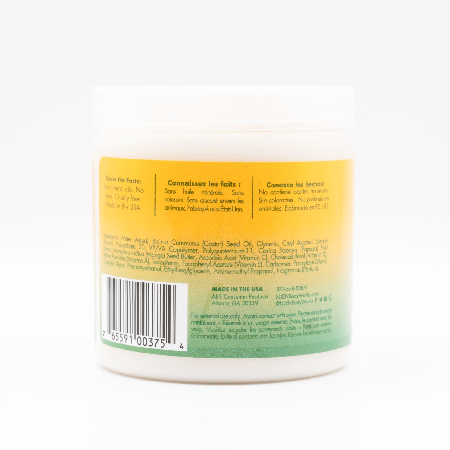 Gel Nutritivo Papaya Y Aceite De Ricino Eden Bodyworks 227g_1