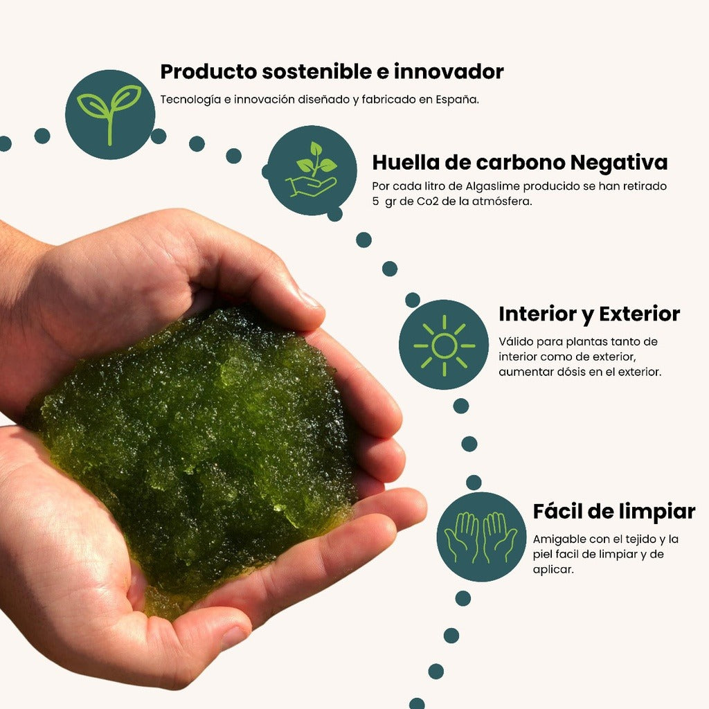 Pack 8x Gel de Riego para Plantas con Microalgas Vivas AlgaSlime 1l