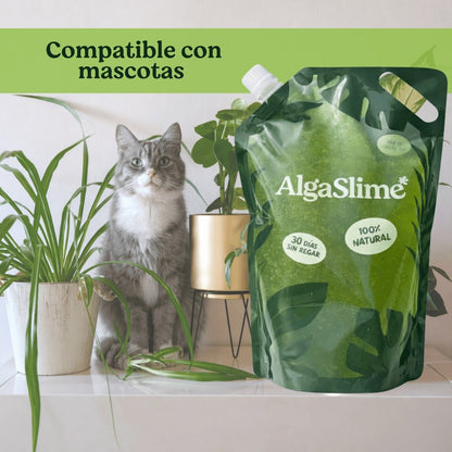Pack 8x Gel de Riego para Plantas con Microalgas Vivas AlgaSlime 1l