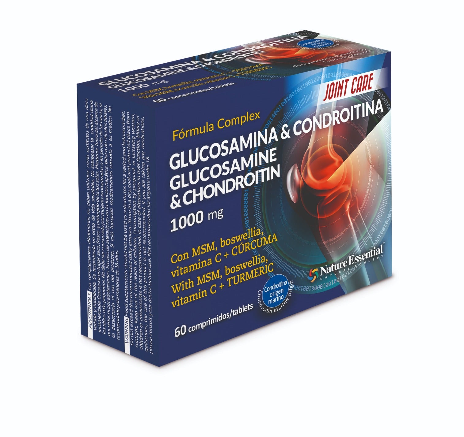 Glucosamina+Condroitina+MSM 1000 mg 60 comp BLISTE