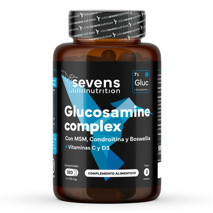 Glucosamina Con Condroitina, Msm Y Boswellia + Vitaminas C Y D3 De Sevens Nutrition. Cuidado De La Salud Articular._0