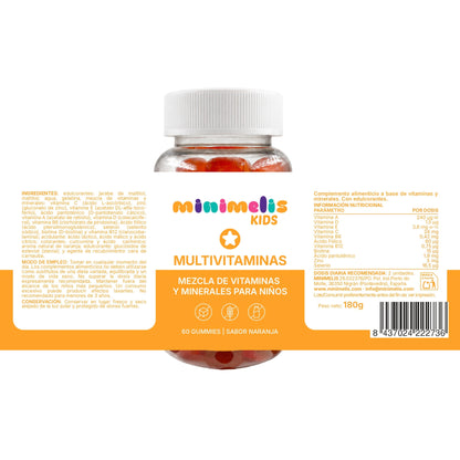 Gominolas Multivitamínico Para Niños Sabor Naranja 60 Ud_2