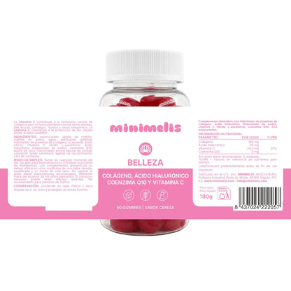 Gominolas Para El Cuidado De La Piel Colageno Ac. Hialurónico Q10 Sabor Cereza 60 Ud_2