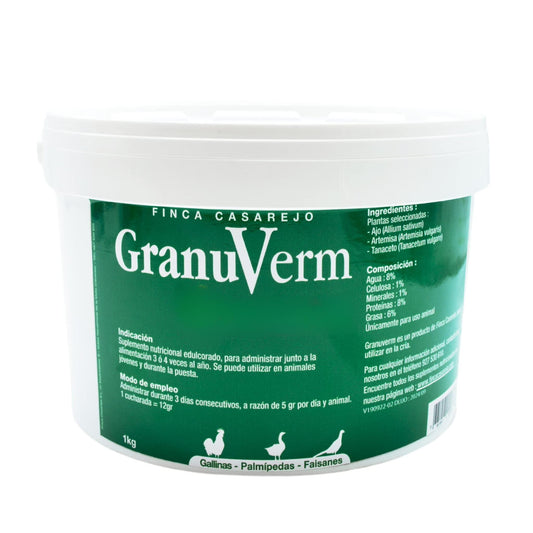 GranuVerm 1Kg – Complemento nutricional granulado para gallinas, patos y otras aves – Apoyo digestivo_0
